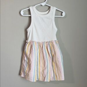 Cat & Jack Multicolor Striped Kids Dress